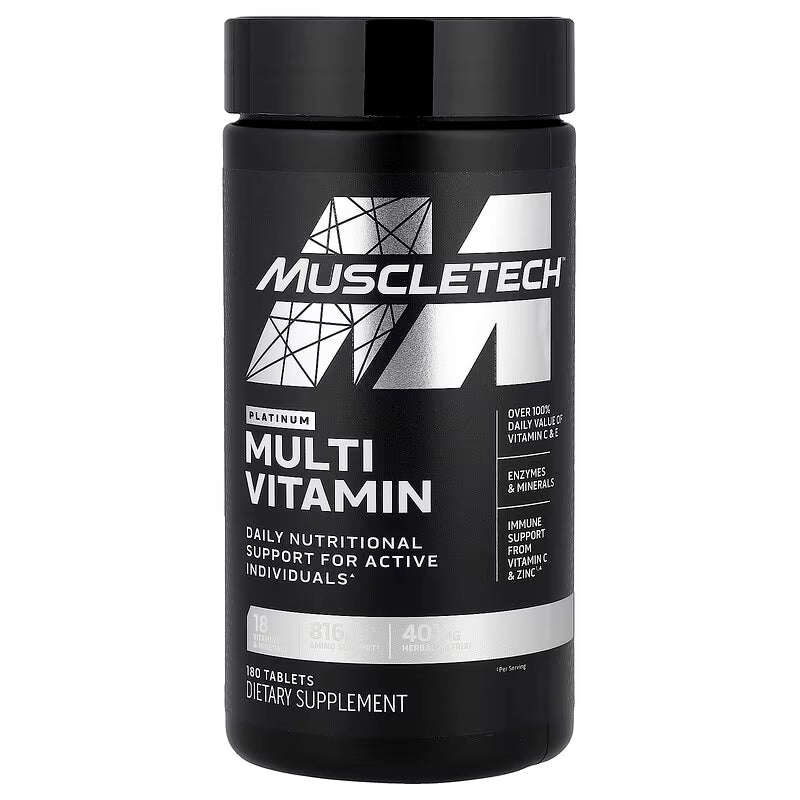 Multi Vitamin Platinum Muscletech, 180 tabs.