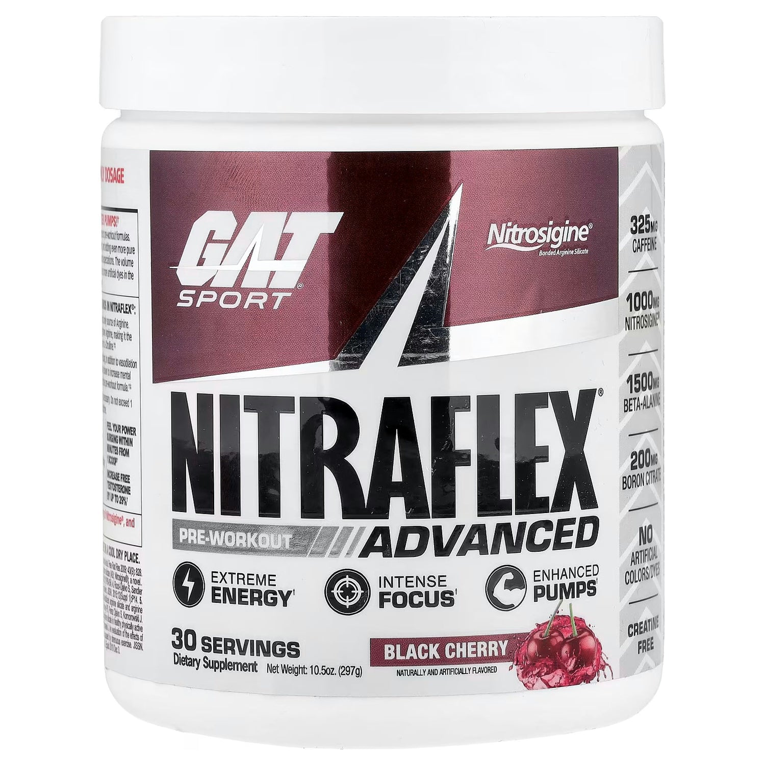 Nitraflex Advanced Gat Sport, black cherry.