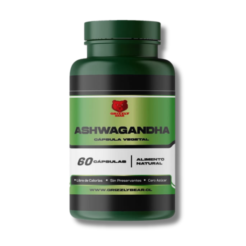 Ashwagandha Grizzly Bear, vegetal 60 caps.