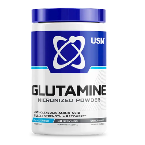 Glutamina USN Micronized Powder 300 grs (60 servicios)