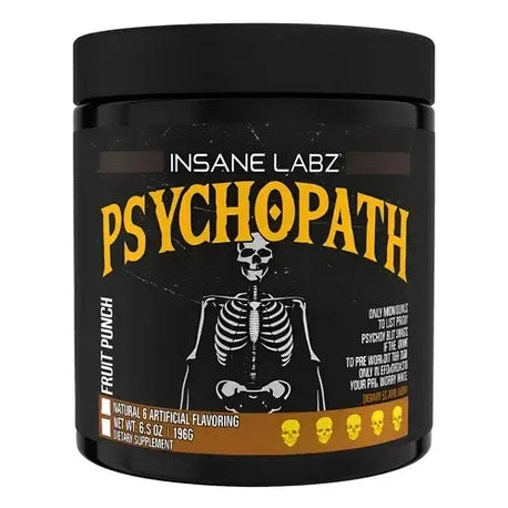 Psychopath Insane Labz, 186g, fruit punch.