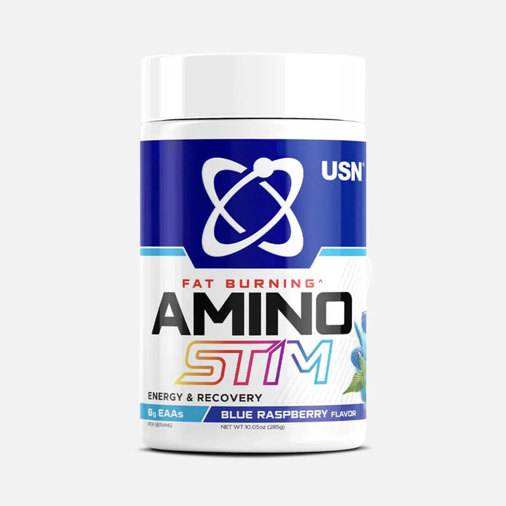 Amino Stim Energy & Recovery USN, blue raspberry.