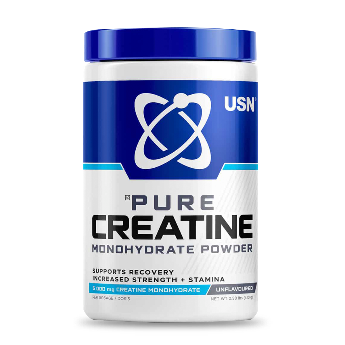 Creatina Monohydrate Powder USN, 300g, sin sabor.
