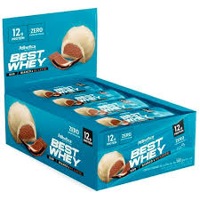 Barra Best Whey Zero Athletica, 49g, bianco & al latte.
