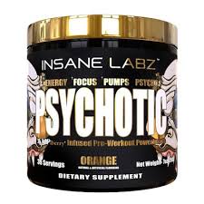 Psychotic Gold USA Insane Labz, 202g, orange.