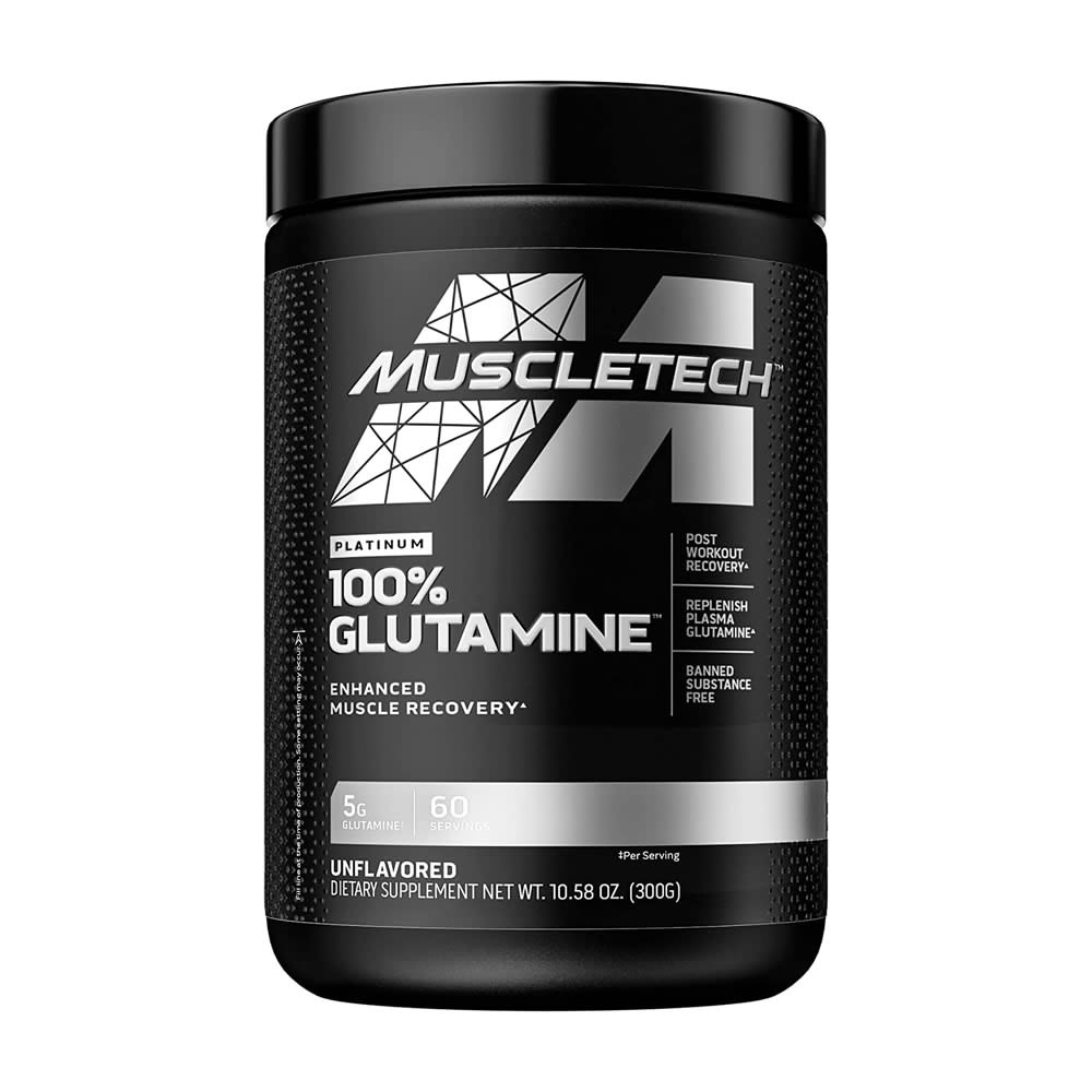 100% Glutamina Platinum Muscletech, 300g.