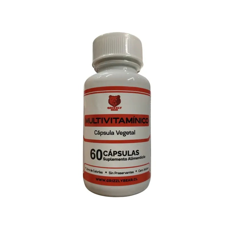 Multivitamínico Vegetal Grizzly Bear, 60 caps.